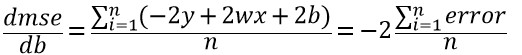 dmse/db 수식